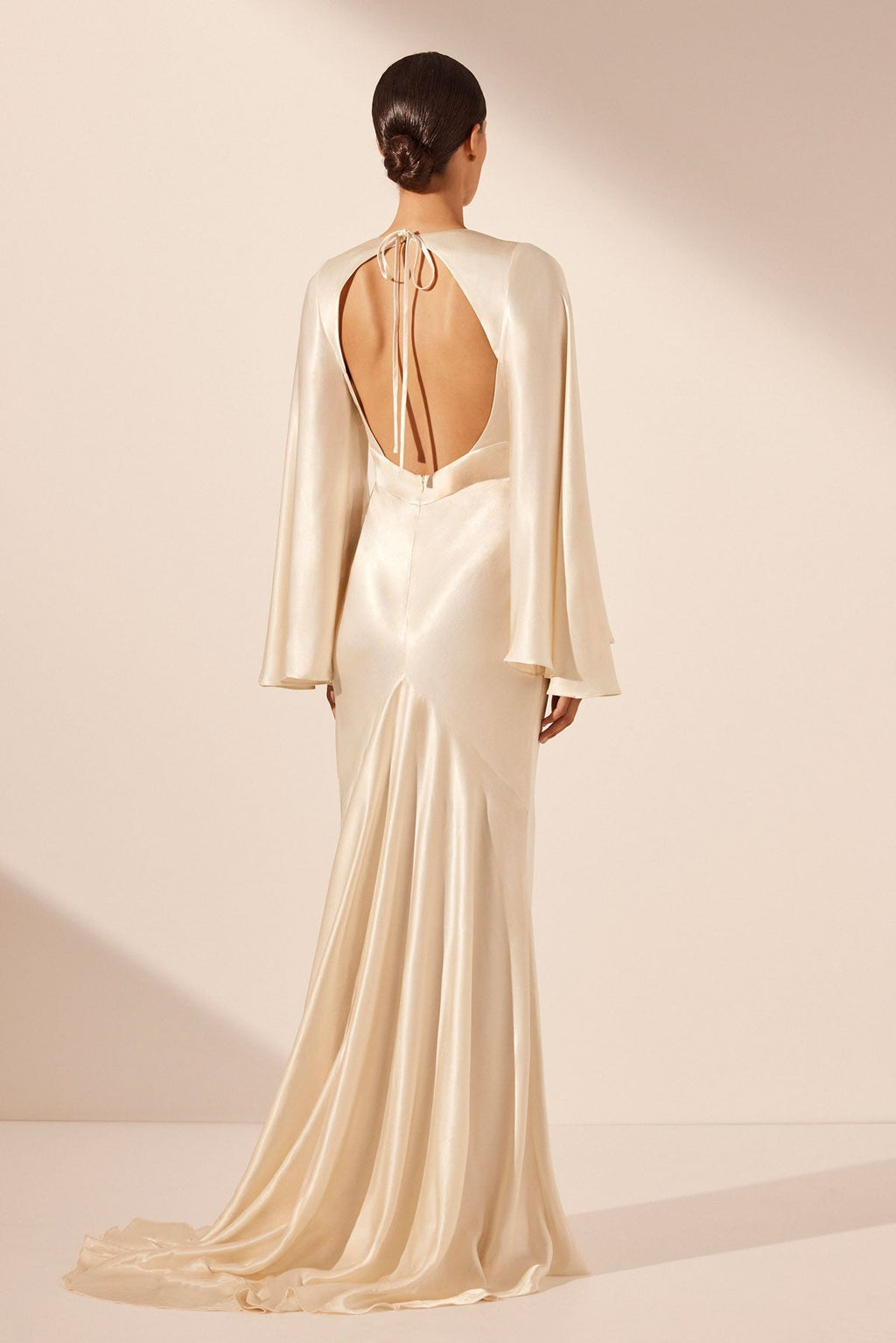 LA LUNE BACKLESS GOWN - CREAM