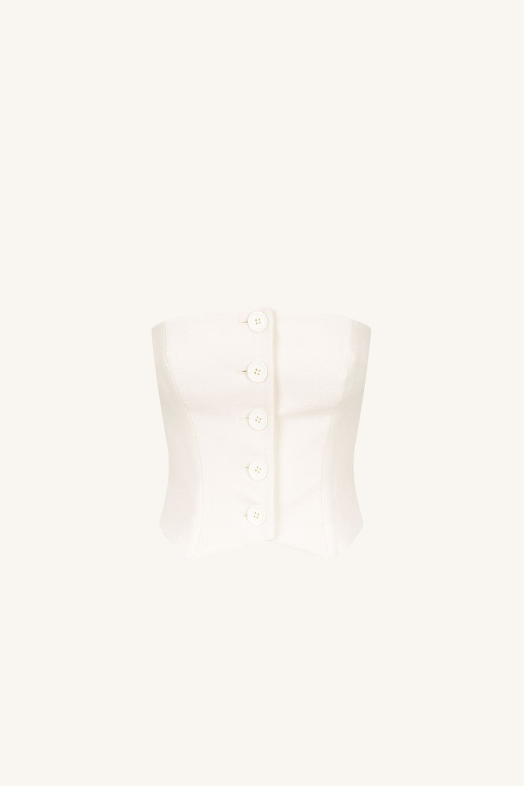 AMURA BUTTON UP BODICE - CREAM