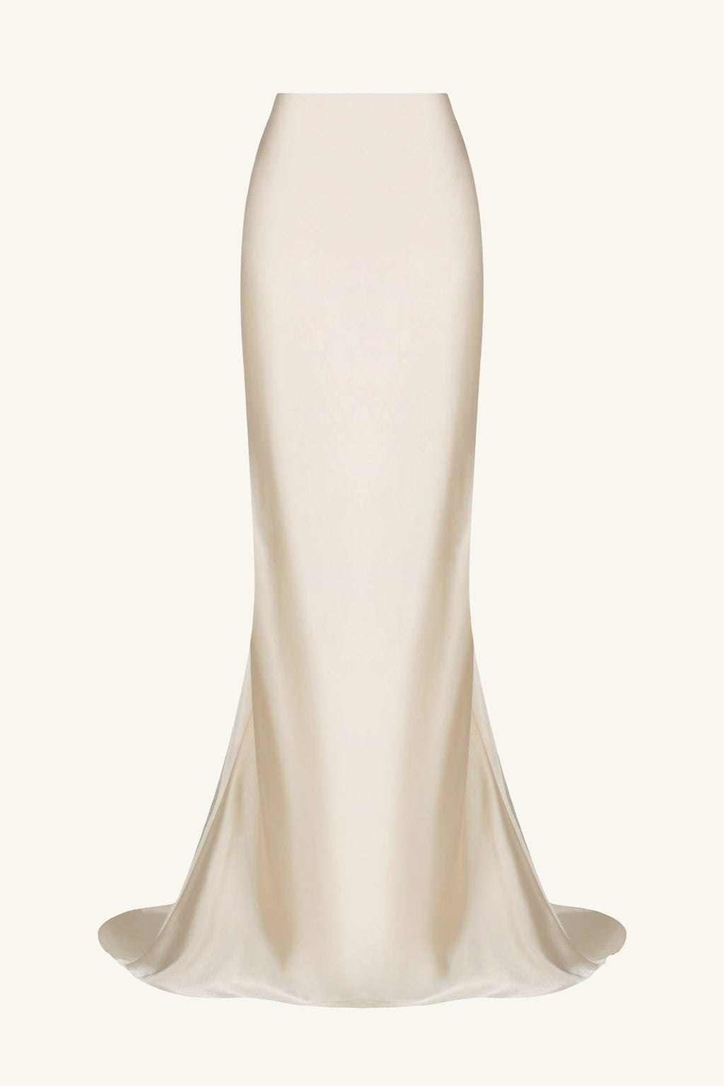 LA LUNE HIGH WAIST MAXI SKIRT - CREAM