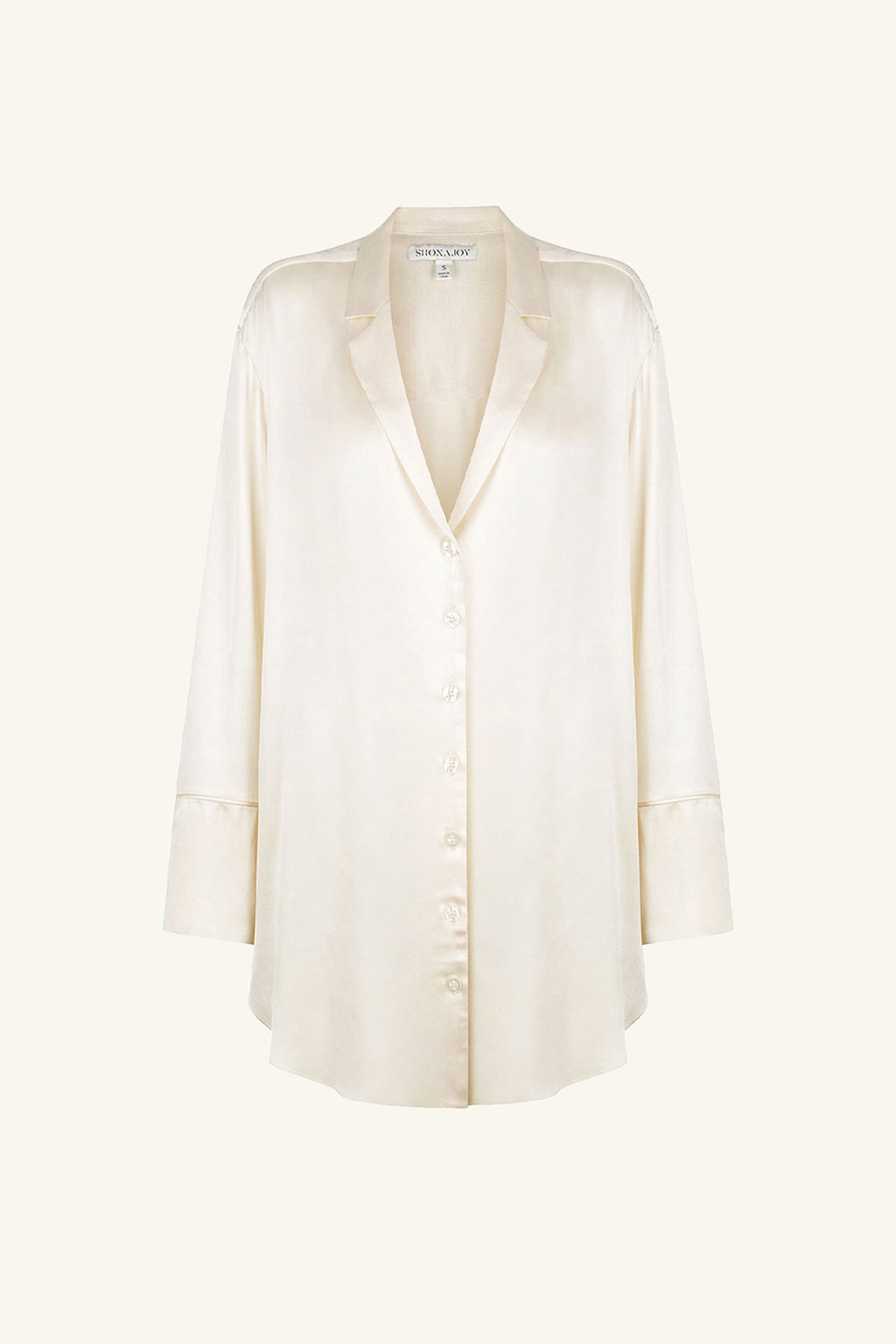 LA LUNE LOUNGE SHIRT DRESS - CREAM