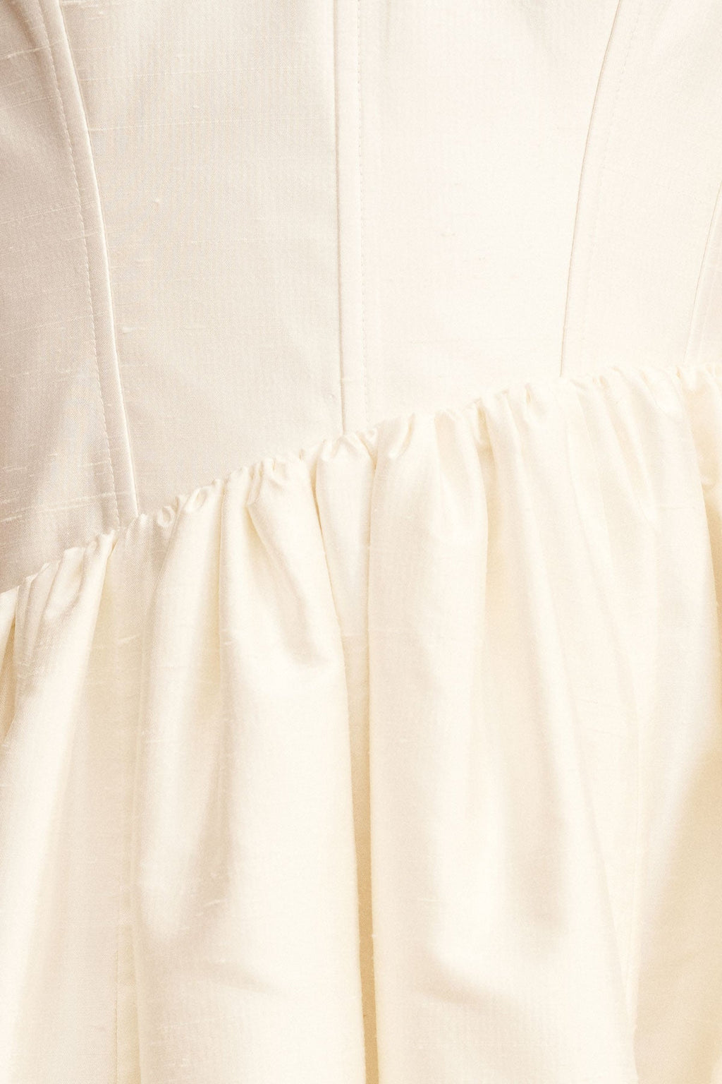 LUCERO HIGH LOW CORSET GOWN - IVORY