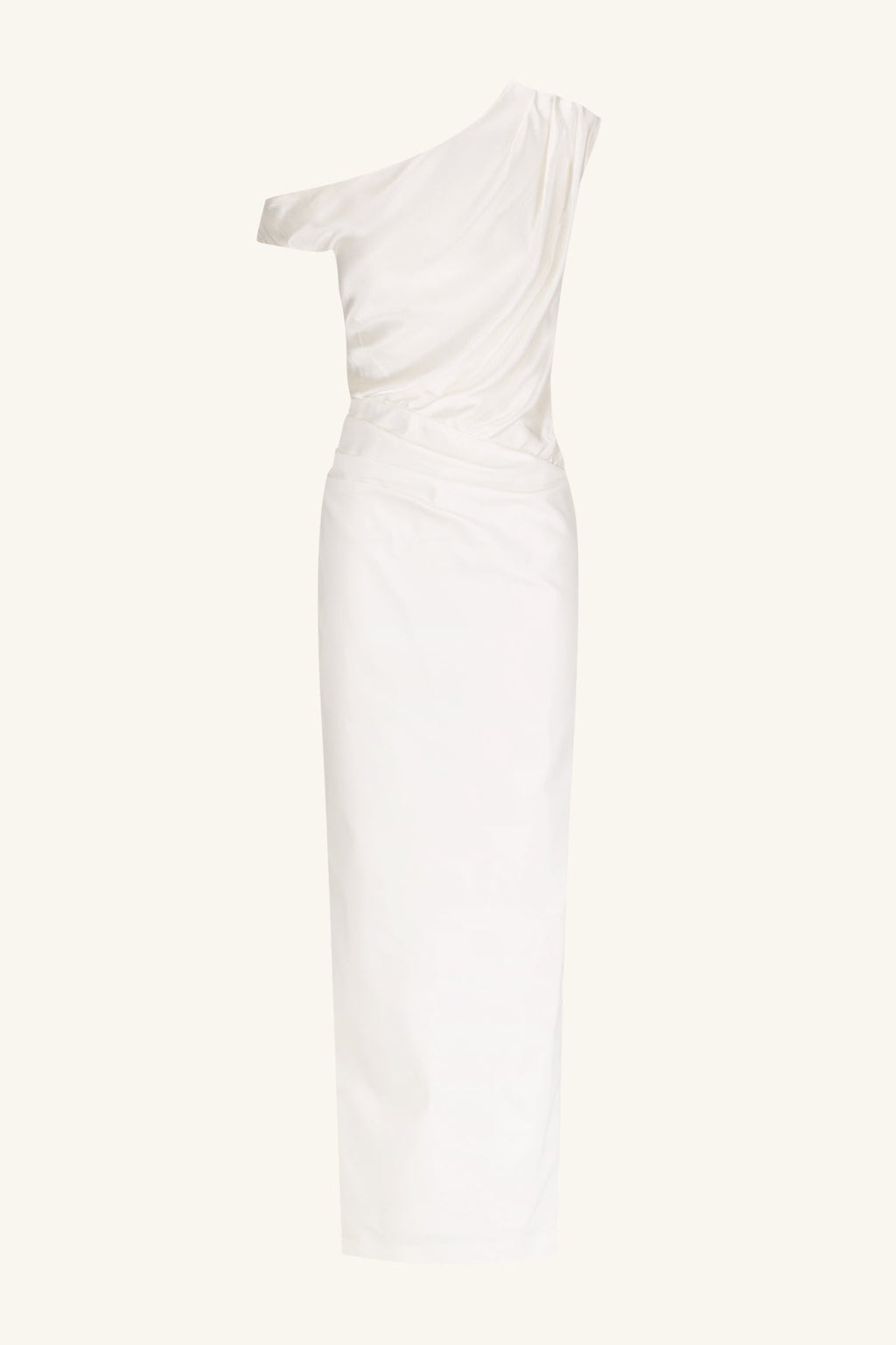 LUMINA CONTRAST DRAPED MAXI DRESS