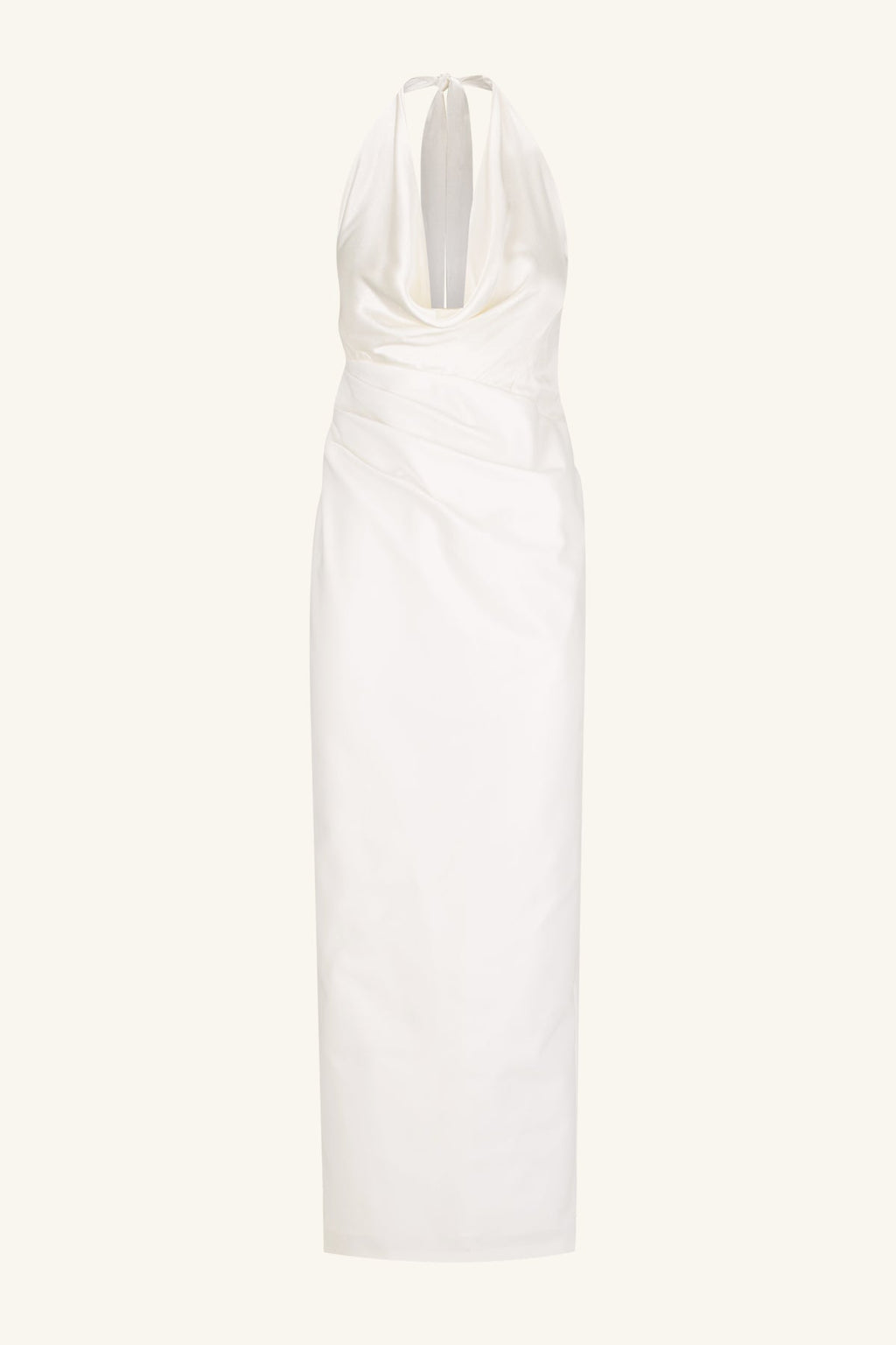 LUMINA CONTRAST COWL NECK MAXI DRESS
