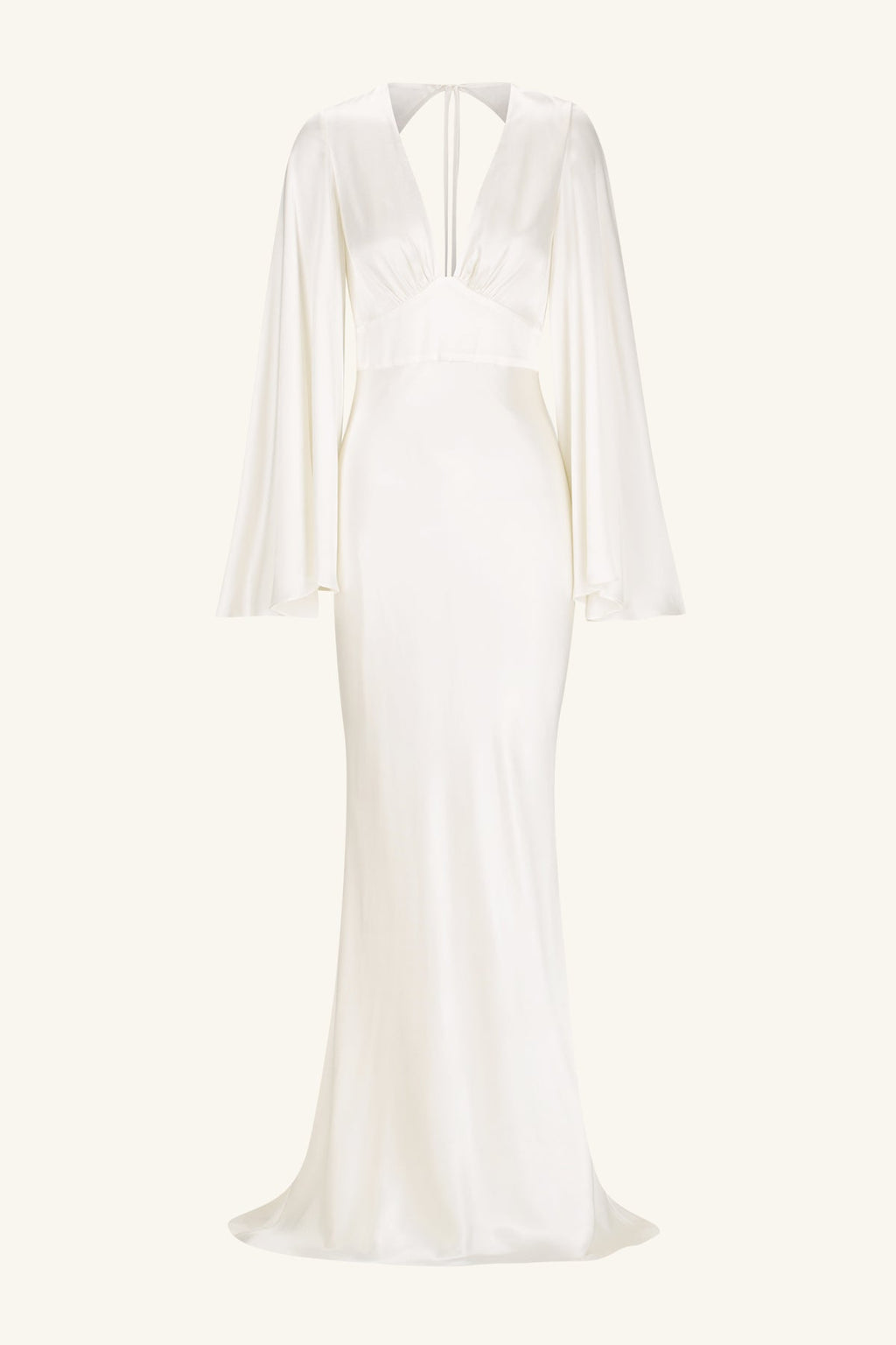 LA LUNE BACKLESS GOWN - WHITE