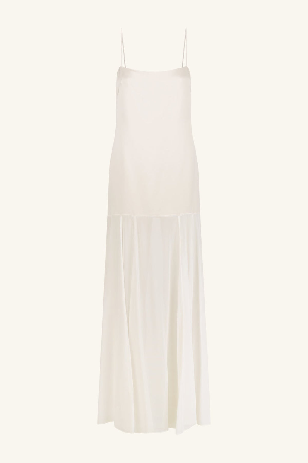 MORAYA DROPPED WAIST MAXI DRESS - IVORY