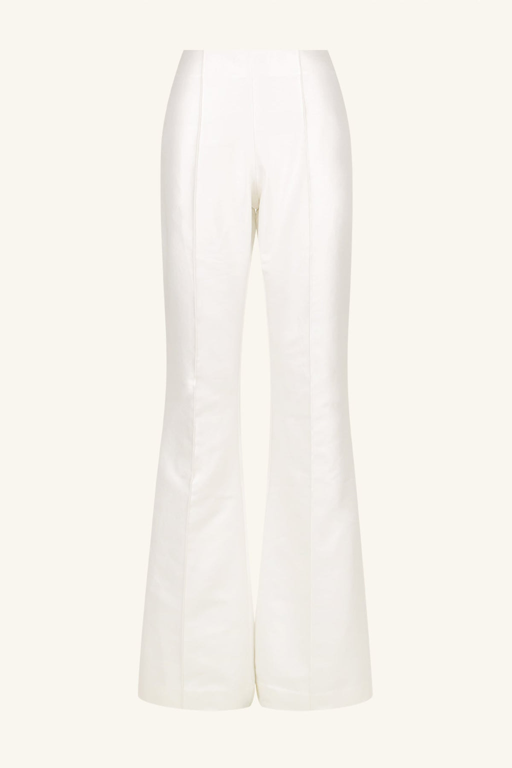 THEA PINTUCK FLARED PANT - IVORY